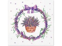 Obrúsky 20ks Lavender basket 33x33 cm