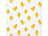 Ubrousky 20ks Cute chicken 33x33 cm