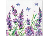 Obrúsky 20ks Lavender butterfly 33x33 cm