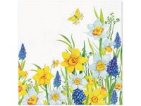 Ubrousky 20ks Spring Daffodils 33x33 cm