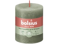 Bolsius Rustic Shine Valec 68x80mm Fresh Olive, zelená sviečka