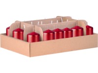 Valec 24ks 40x60 Metal červené sviečky