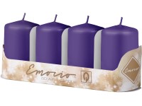 Emocio Valec 4ks 40x80 fialová sviečka