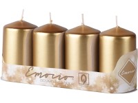 Emocio Henger 4db 50x90mm Metal arany, gyertyák