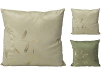 Bársony párna arany mintával 450x450 mm – színkeverék (zöld, bézs)