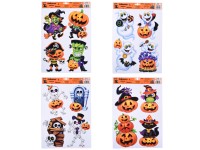 Okenná fólia Halloween-duch, tekvica, mix