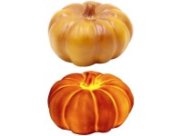 LED tekvica kameninová, oranžová 124x80 mm