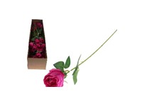 Umelé kvety, plast 630mm ruže, ružová