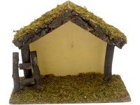 Betlém bez figurek 230x170 mm dřevěný s mechem