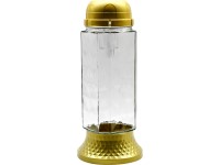 Madona Cint.Sklo LED 24,5 cm zlatá