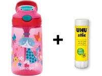 Contigo Detská fľaša Gizmo Flip 420 ml, Cherry Cat + lepidlo UHU 8,2g ZADARMO