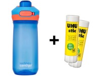 Contigo Detská fľaša Jessie 420 ml, Blue Poppy + lepidla UHU 8,2g a 21g ZADARMO