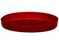 Miska pod kvetináč Loft 110x16 mm červená transparentná