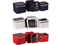 3 darabos ajándékdoboz-szett – színkeverék (190–240 mm)