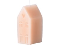 Svíčka domek 58x110mm, krémová