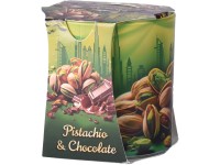 Sklo Verona 73x77 mm Pistácie & čokoláda, vonná sviečka