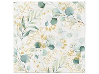 Obrúsky Airlaid 12ks Golden Eucalyptus 40x40 cm