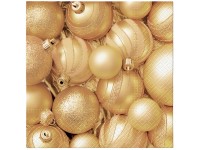 Szalvéta 20db Christmas celebrations baubles 33x33 cm