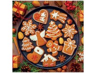 Szalvéta 20db Gingerbread icing decorated 33x33 cm