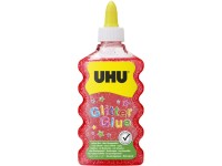 UHU Glitter Glue Red Maxi - trblietavé lepidlo na dekorácie 185 g / 177 ml