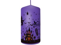 Vonná sviečka valec – Boo, fialová, 60×110 mm