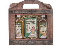 Darčeková súprava Pivrnec - šampón (100 ml), sprchový gél (100 ml), kúpeľová soľ (110 g).