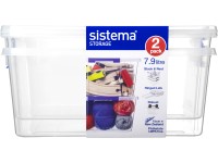 Sistema Storage Sada 2 ks úložných boxů s vyjímatelným zásobníkem 7,9 l