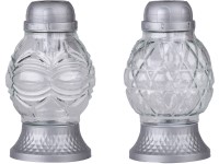 Madona Temetői üveg LED 21 cm ezüst színű gömb