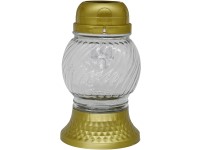 Madona Hřb.Sklo LED 17 cm baňka zlatá