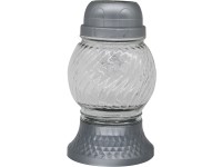 Madona Temetői üveg LED 17 cm ezüst színű gömb