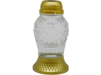 Madona Temetői üveg LED 21 cm díszes arany