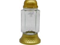 Madona Chrb.Sklo LED 21 cm kríž zlatá