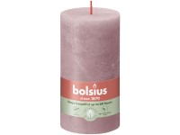 Bolsius Rustic Shine Roller 68×130 mm – Ash Rose (rózsaszín)