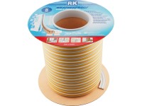 Tesnenie okien a dverí EPDM - E-profil, biela 100 m