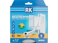 Tesnenie okien a dverí EPDM - P-profil, biela 25 m