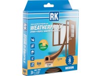 Tesnenie okien a dverí EPDM - P-profil, hnedá 6 m