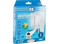 Tesnenie okien a dverí EPDM - D-profil, biela 6 m