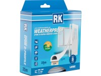 Tesnenie okien a dverí EPDM - D-profil, biela 25 m