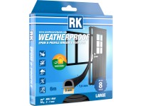 Těsnění oken a dveří EPDM - D-profil, černá 6 m