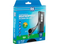 Drážkové těsnění pro dveře - O-profil, černá 10 mm 6 m