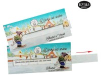 Vánoční interaktivní čokoláda 100 g s přáním od srdce s lyžařem