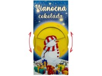 SK Darčeková mliečna čokoláda 100 g - Šťastné a veselé - Snehuliak