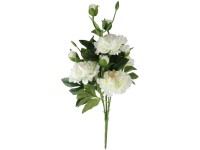 Umelé kvety, plast 400mm pivonka zväzok 5ks, mix farieb