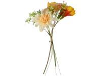 Umelé kvety zápich, plast 400mm georgíny a krókusy zväzok, mix farieb