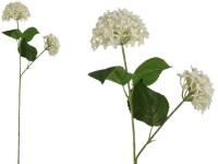 Művirágok, műanyag 780mm hortenzia, fehér