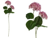 Művirágok, műanyag 780mm hortenzia, rózsaszín