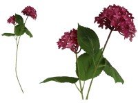 Művirágok, műanyag 780mm hortenzia, piros