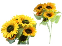 Umelé kvety, plast 660mm slnečnica, žltá