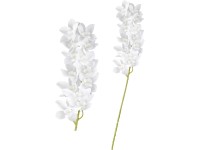 Művirágok, műanyag 400 mm-es orchidea, színmix