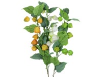Művirágok, műanyag 860 mm-es díszes pimpó ág, színes